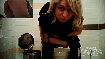 Girl pee in toilet