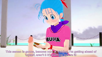 Goku niño y Bulma joven